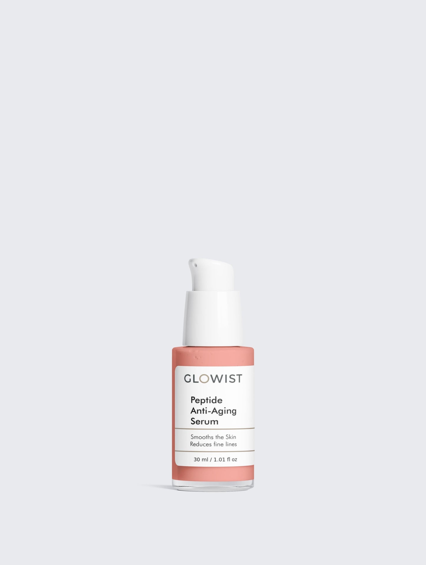 GLOWIST Peptide Renewal Serum with Hyaluronic Acid in a sleek bottle, featuring a dropper for easy application.