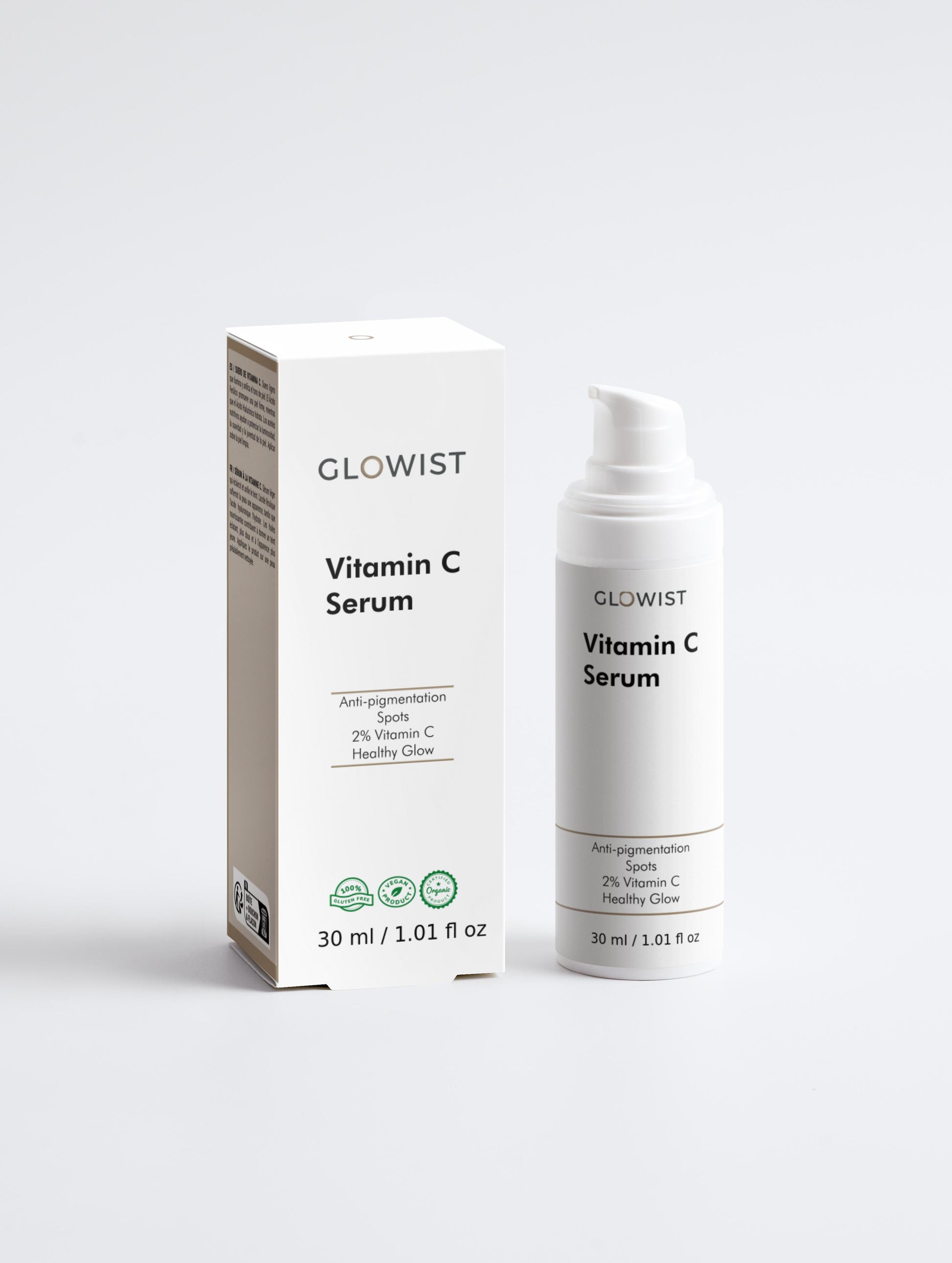 Glowist Vitamin C Serum packaging on a white background